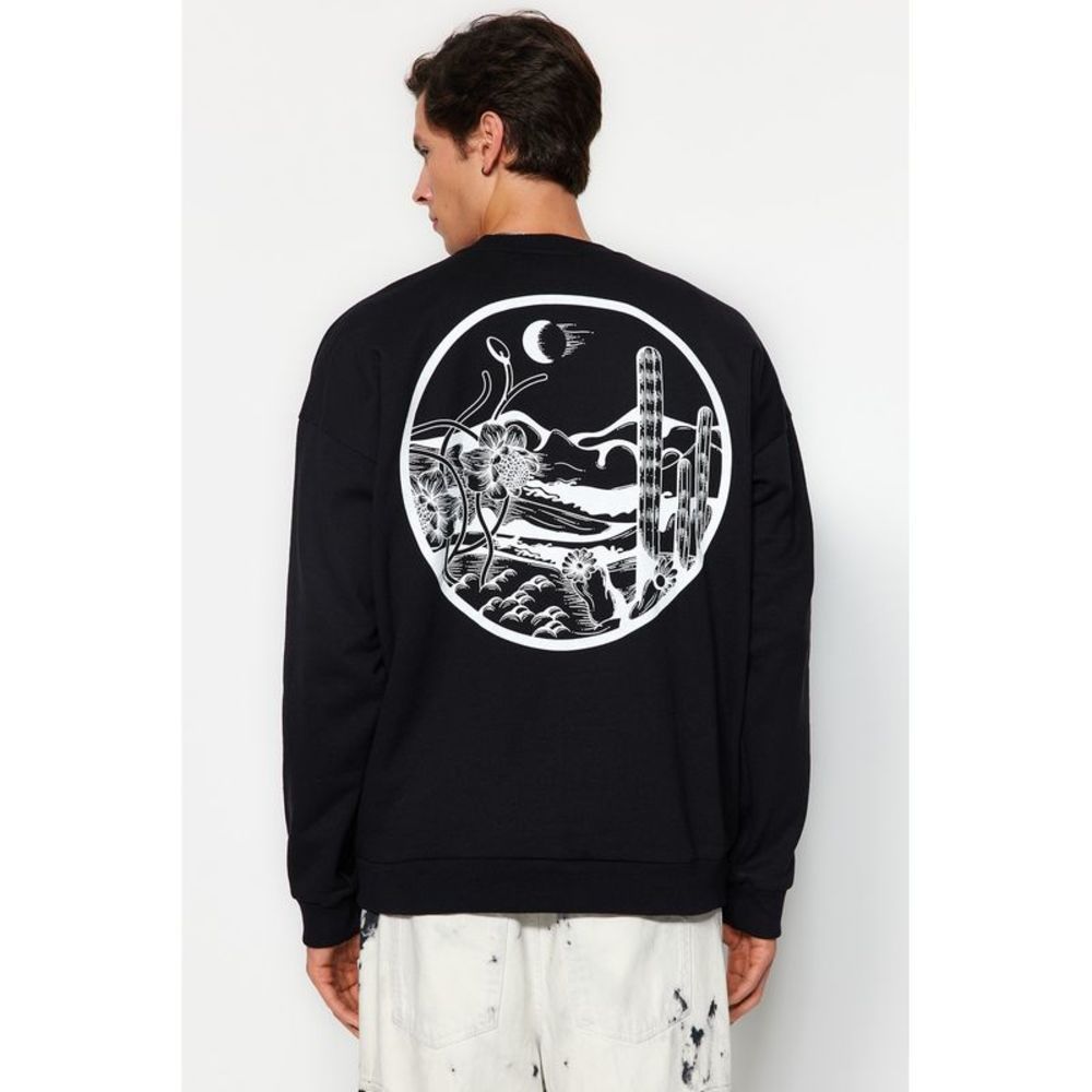 NWT Trendyol Men Oversize Crew neck Knitted Sweatshirt